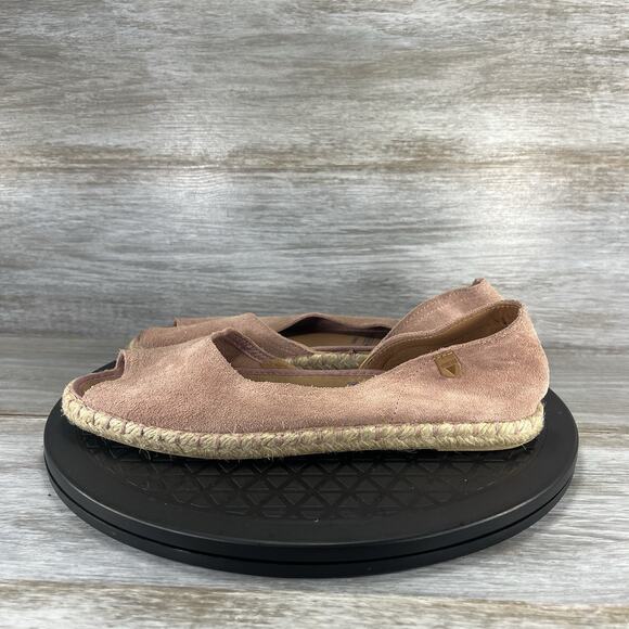 Verbenas Women’s CRUZ Pink Suede D'Orsay Espadrille Flats Size EU 38 US 7.5 - Picture 1 of 9